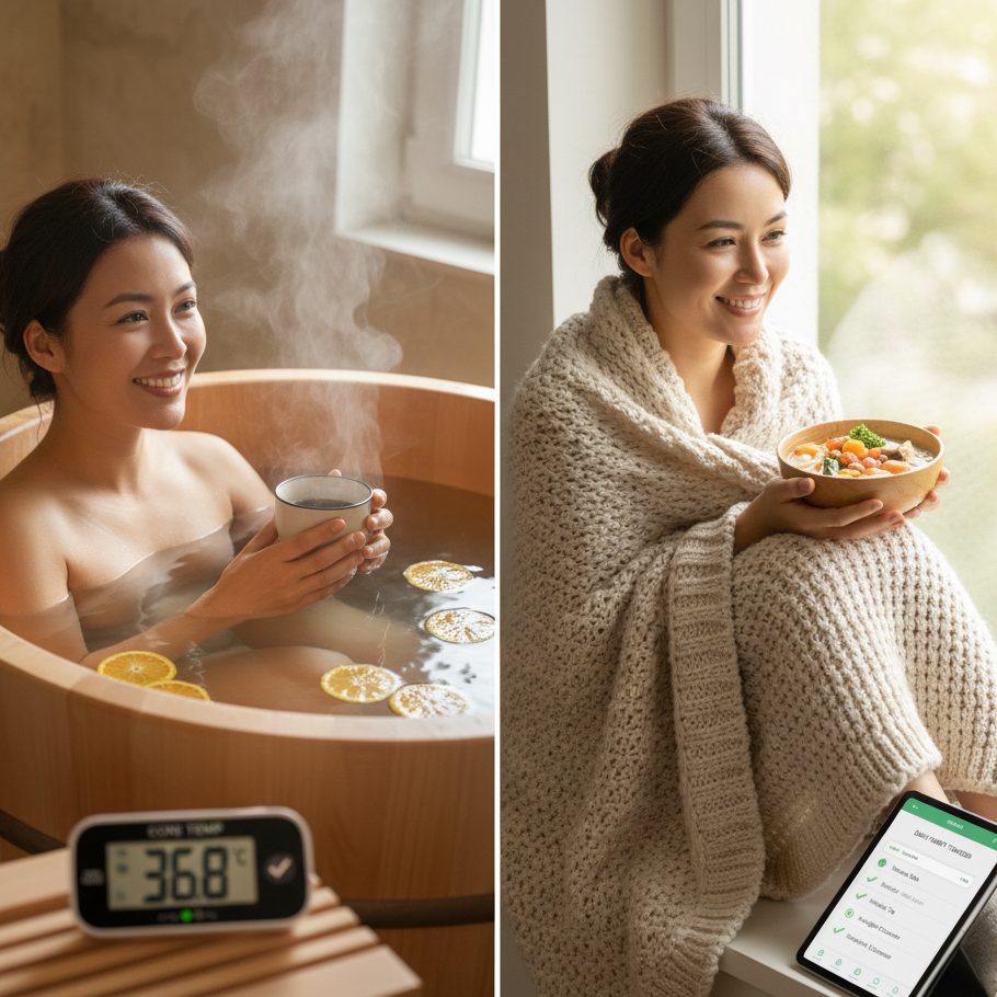 生活習慣で体温を上げる人