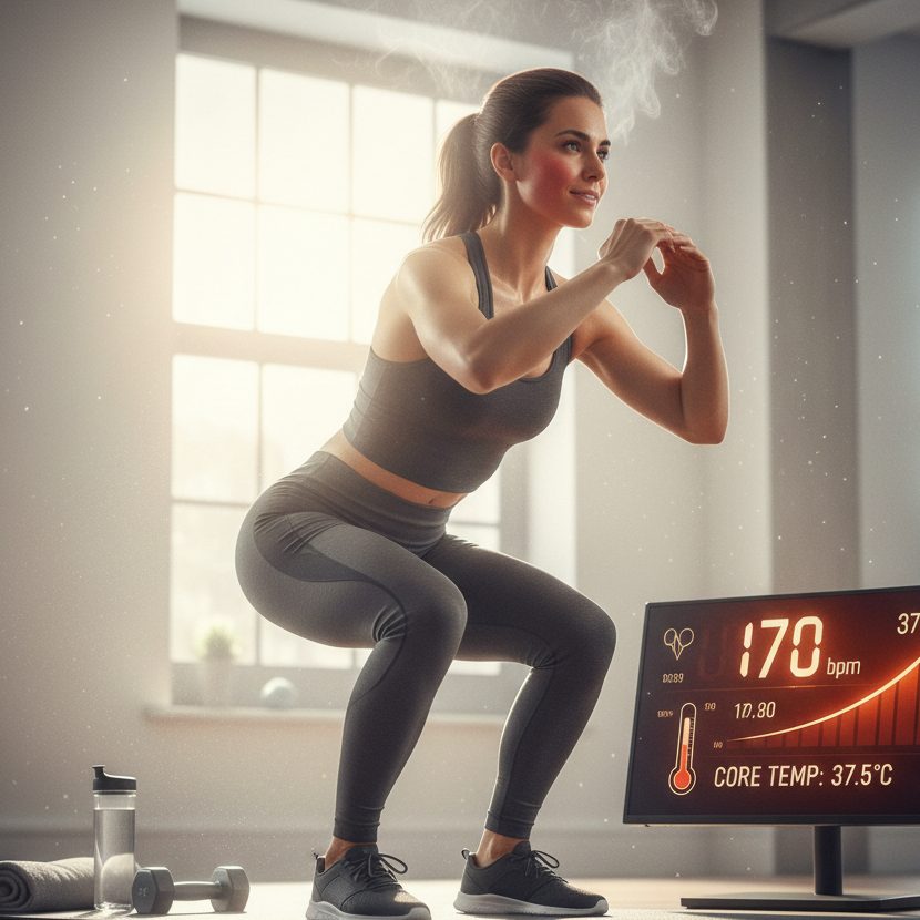 運動で体温を上げる人