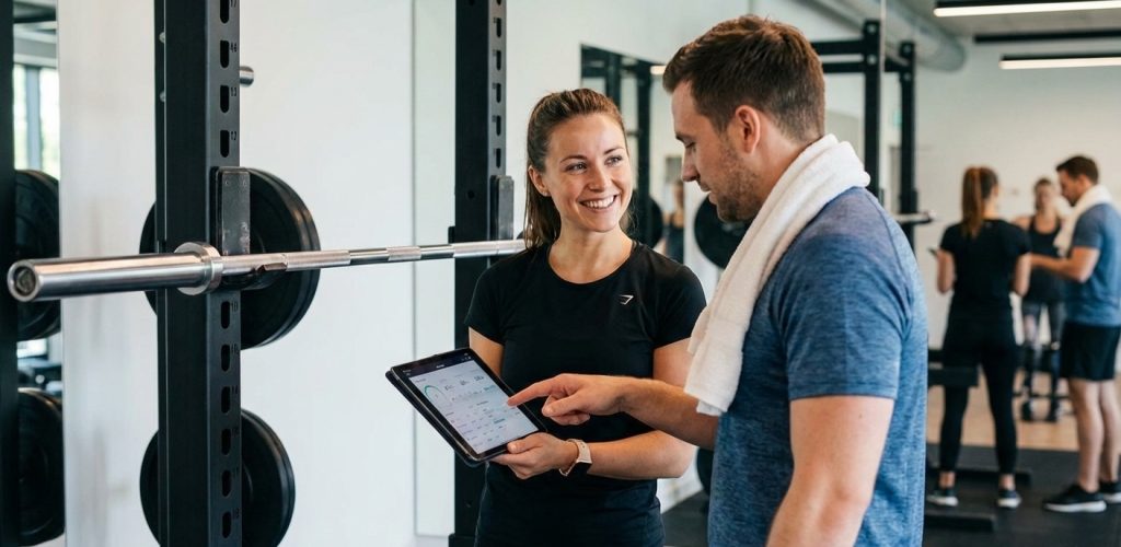 トレーナーとクライアントのコミュニケーションイメージ