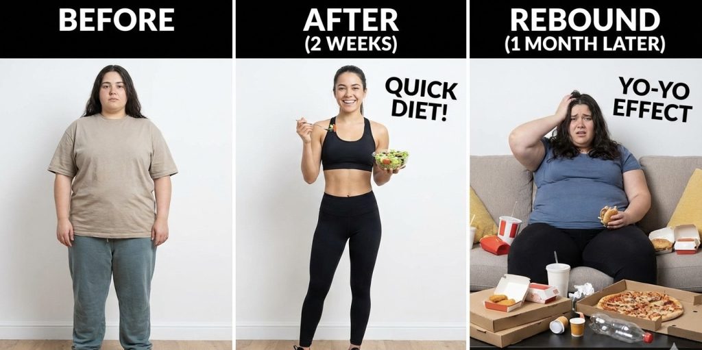 リバウンドしてしまうダイエット