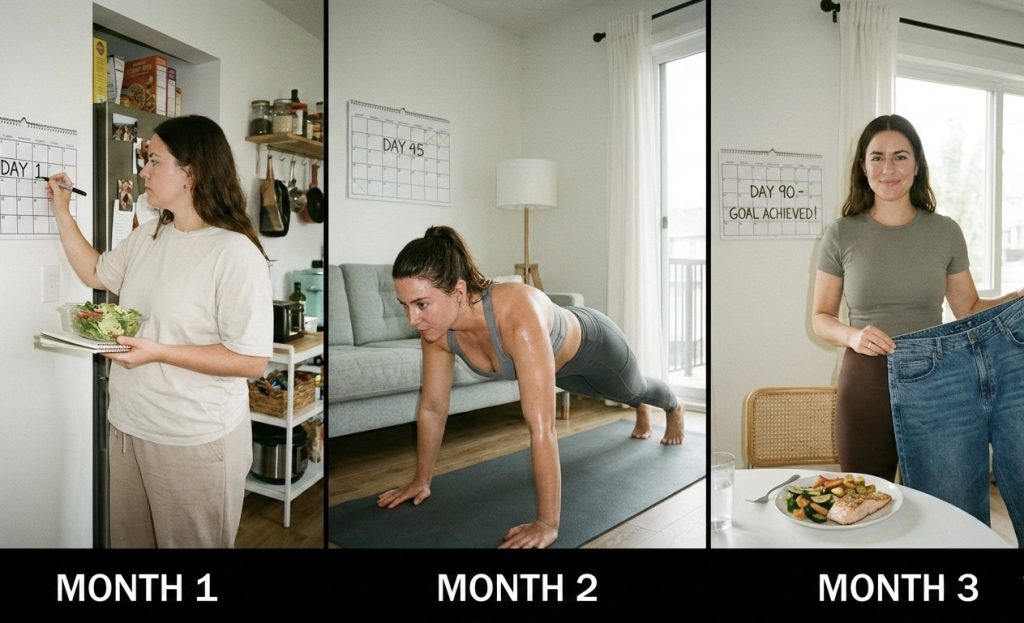 三か月かけて体を変える人