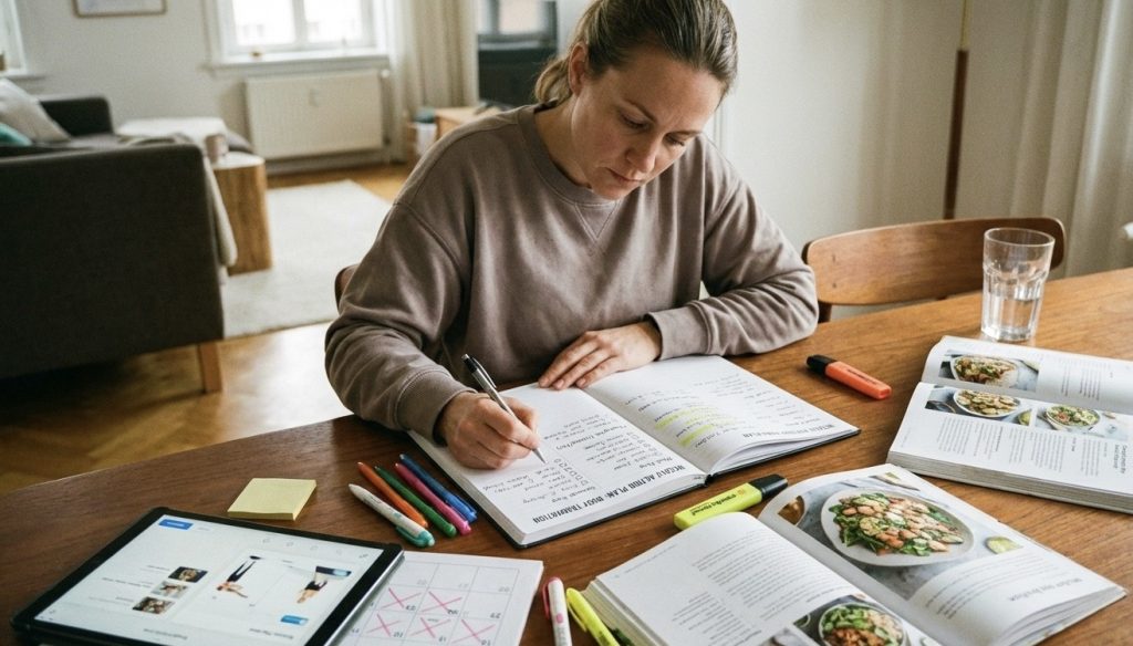 ダイエットの計画を立てる人