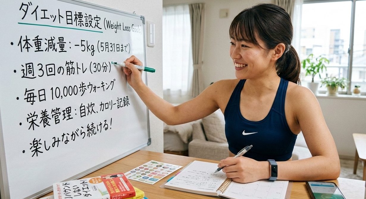 ダイエットの目標を立てる人