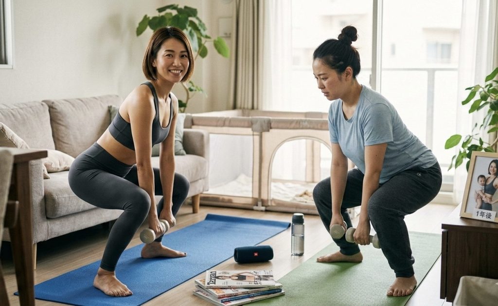 産後ダイエットを成功した人の真似をする人