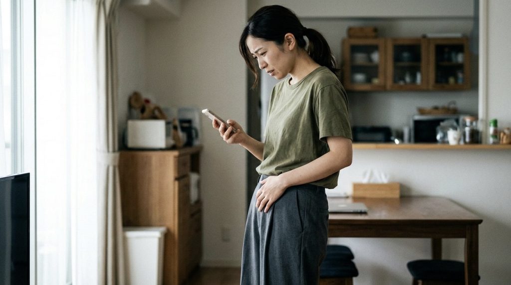 姿勢が悪くて太って見えてしまう人