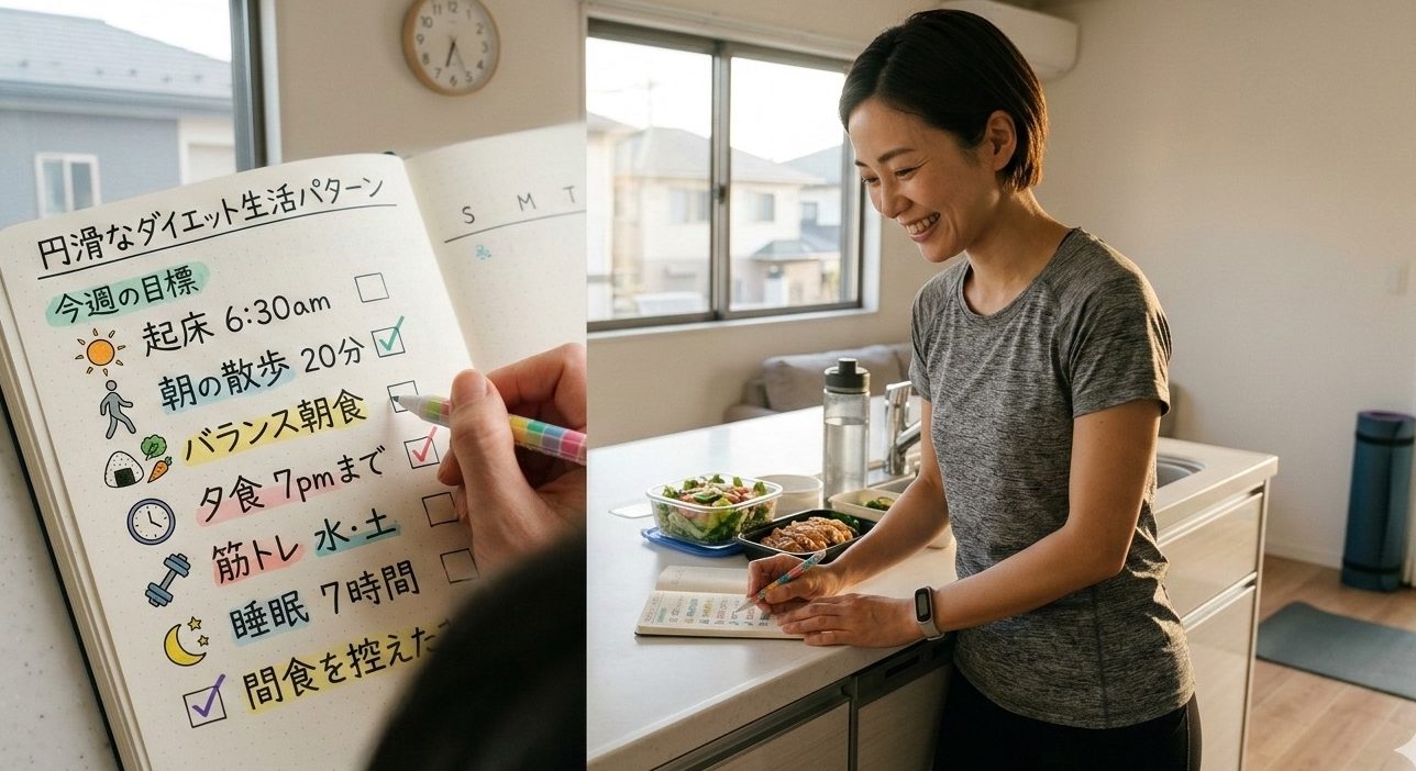 ダイエットの計画を立てる人